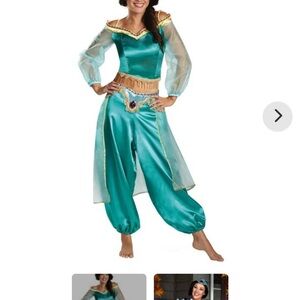 Princess Jasmine Costume - Teal and Gold